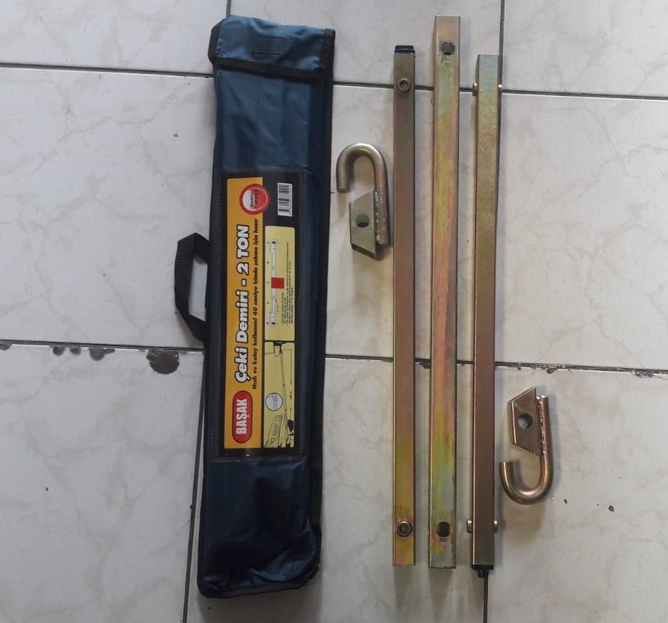 2 Araç. Otomobil Arası Çekme Demiri. Galvanizli Tow Bar 2 Ton çeki demiri