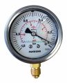 Ø63mm Alttan Bağlantılı Gliserinli (Sıvı Dolgulu) Vakummetre, Vakum Ölçerler