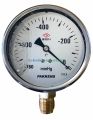 Ø100mm Alttan Bağlantılı Gliserinli (Sıvı Dolgulu) Vakummetre, Vakum Ölçerler