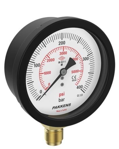 Ø100mm Alttan Bağlantılı Class 1,0 Kurutip Hassas Manometreler