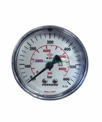 Ø63mm 0-600 Bar Arkadan Bağlantılı G1/4'' inç Genel Amaçlı Kurutip Manometre, Basınç Göstergesi CL2,5 PAKKENS