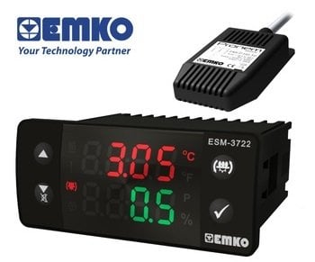 EMKO ESM 3722 KULUÇKA KONTROL CİHAZI ESM 3722.5.6.6.0.2/01.01/1.6.6.0 SSR ÇIKIŞLI 220 Volt (Sıcaklık,Raf Çevirme,Nem)