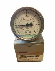 Ø63mm -1 / +5 Bar Panotip Arka Bağlantılı Kurutip G1/4'' ManoVakummetre, Vakum Göstergesi CL2,5 PAKKENS