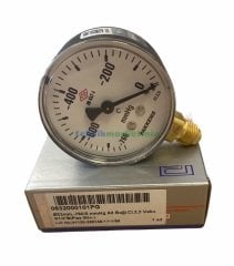 Ø63mm -760 mmHg Alttan Bağlantılı Kurutip G1/4'' Vakummetre, Vakum Göstergesi CL2,5 PAKKENS