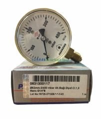 Ø63mm 0/400 Milibar Alttan Bağlantılı Kurutip Kapsül Diyaframlı Basınç Ölçer, Milibar Manometre G1/4'' CL1,6 PAKKENS