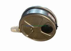 Ø100mm 0-0,6 Bar Alttan Bağlantılı Gliserinli, Sıvı Dolgulu G1/2'' Manometre, Basınç Göstergesi CL2,5 PAKKENS