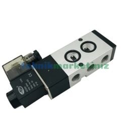 1/4'' Elektrikli BÜYÜK Gövde NAMUR Pnömatik 5/2 Valfi 4M310-08 Tek Bobin-Yay Pnomatik NAMUR Valf
