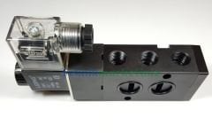 1/4'' Elektrikli BÜYÜK Gövde NAMUR Pnömatik 5/2 Valfi 4M310-08 Tek Bobin-Yay Pnomatik NAMUR Valf