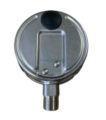 Ø100mm 0/40 Bar Alttan Bağlantılı Komple Paslanmaz Sıvı Dolgulu CL1,0 Hassas Basınç Ölçer, Manometre 1/2''NPT Class 1,0 PAKKENS