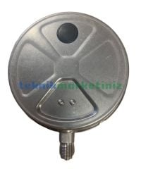 Ø160mm 0/25 Bar Alttan Bağlantılı Komple Paslanmaz Sıvı Dolgulu CL1,0 Hassas Basınç Ölçer, Manometre G1/2'' Class 1,0 PAKKENS