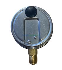 Ø100mm 0/1 Bar Alttan Bağlantılı Paslanmaz Gövde Sıvı Dolgulu CL1,0 Hassas Basınç Ölçer, Manometre G1/2'' Prinç Bağlantı Elemanlı Class 1,0 PAKKENS