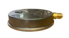Ø160mm 0-25 Bar Alttan Bağlantılı Gliserinli, Sıvı Dolgulu G1/2'' Manometre, Basınç Göstergesi CL1,6 PAKKENS