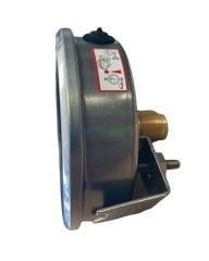 Ø100mm 0-600 Bar Panotip Arkadan Bağlantılı Gliserinli, Sıvı Dolgulu G1/2'' Manometre, Basınç Göstergesi CL2,5 PAKKENS