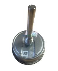 Ø100mm 0/+120°C Derece, Komple Paslanmaz Arkadan Çıkışlı G1/2'' Bi-Metal Sıcaklık Ölçer, Termometre, Mekanik Isı Gösterge Saati, CL2,0 PAKKENS, Dalma Boyu :