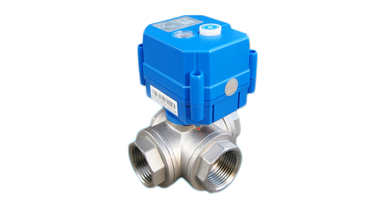 3/4'' RMEA-020 3 YOLLU MİNİ ELEKTRİK AKTÜATÖRLÜ DİŞLİ PASLANMAZ KÜRESEL VANA