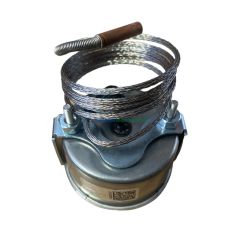 Ø60mm 0/250 C° Derece Gaz Dolgu Kablolu Göstergeli Sıcaklık Ölçer Termometre EN13190 Panotip Arka Çıkışlı Kablo Boyu :