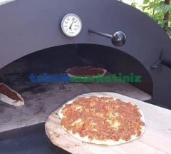 Ø100mm 500 C° 100 cm / 1 Metre Dalma Boylu Taş Fırın Termometresi PAKKENS