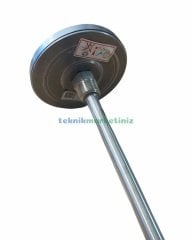 Ø100mm 0/+400°C Derece, Arkadan Çıkışlı G1/2'' Bi-Metal Sıcaklık Ölçer, Termometre, Paslanmaz Termovilli Mekanik Isı Gösterge Saati, EN 13190, CL2,0 PAKKENS, Dalma Boyu :