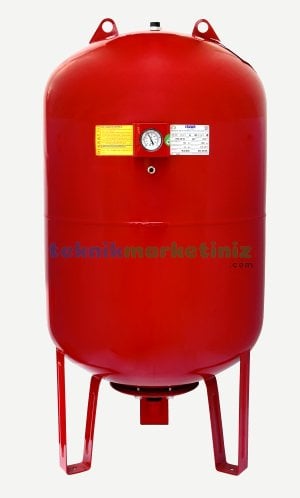 200 Litre Dikey Tip, Ayaklı, Manometreli Genleşme Tankı, Hidrofor Tankı CRUWA