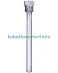 PAKKENS Paslanmaz AISI-316L TERMOVİL, Termometre Termovel, Isı Sensörü Kovanı G1/2'', Dalma Boyu :