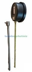 PAKKENS Paslanmaz AISI-316L TERMOVİL, Termometre Termovel, Isı Sensörü Kovanı G1/2'', Dalma Boyu :
