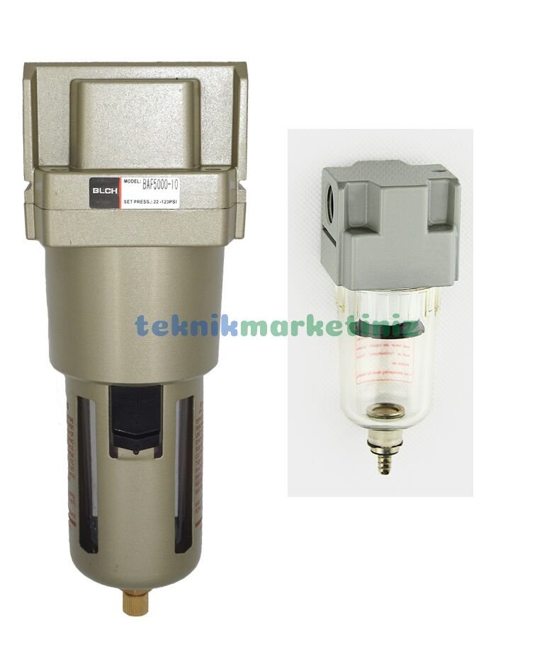 1/2'' Pnömatik Filtre, Pnomatik Hava Filtresi Su Tutucu AF Serisi