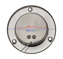 Ø60mm 0/500 C° 1,5 Metre Kablolu Fırın Termometresi, Önden FLANŞLI 500 Derece Kablolu Bahçe,Pizza,Pide,Ekmek,Köy,Kara/Taş Fırın Isı Gösterge Saati TFA Dostmann TM832.14.1036.60