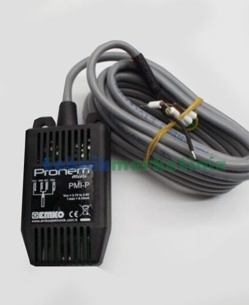 EMKO ESM-3722 için ProNem Mini PMI-P ( 2,5mt kablolu Sıcaklık ve Nem Sensörü) ESM3722 Uyumlu