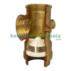 1'' Sarı 5 Yollu Te, 5 Yollu Parça ( ÇEKVALFLİ ) Ekonomik