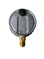 Ø100mm -1/+3 Bar Alttan Bağlantılı Paslanmaz Gövde CL1,0 ManoVakummetre, Sıvı Dolgulu Hassas Basınç-Vakum Ölçer G1/2'' Prinç Bağlantı Elemanlı Class 1,0 PAKKENS