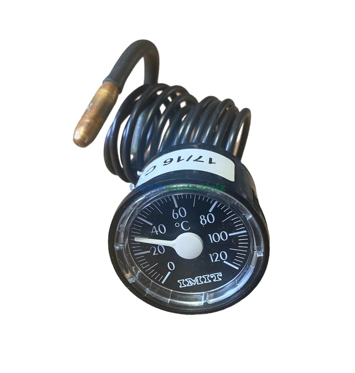 ÇAP Ø40mm 0-120 C° 1,5 Metre Spiralli Termometre, IMIT 040111 Q40x120C (1500mm)  SPR. TERMOMETRE