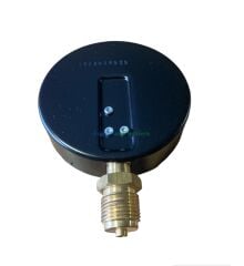 WIKA Ø100mm[4''] -1/0 Bar & -760/0 mmHg Alttan Bağlantılı Kurutip G1/2''B Vakummetre, Swiss Movement Vakum Göstergesi CL2,5 (Lower mount radial vacuum gauge)