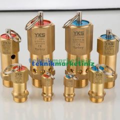 1/4'' 30 BAR Sabit Basınçlı Mühürlü CE Belgeli Emniyet Ventili YKS-510