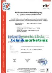 1/4'' 32 BAR Sabit Basınçlı Mühürlü CE Belgeli Emniyet Ventili YKS-512