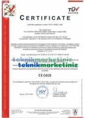 1/4'' 32 BAR Sabit Basınçlı Mühürlü CE Belgeli Emniyet Ventili YKS-512