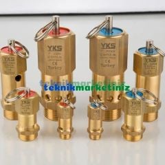 1/4'' 42 BAR Sabit Basınçlı Mühürlü CE Belgeli Emniyet Ventili YKS-522