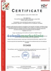 1/4'' 5 BAR Sabit Basınçlı Mühürlü CE Belgeli Emniyet Ventili YKS-104