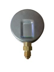 Ø63mm 0/100 Milibar Alttan Bağlantılı Gliserinli Kapsül Diyaframlı Basınç Ölçer, Milibar Manometre G1/4'' CL1,6 PAKKENS
