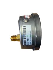Ø100mm 0/40 Bar Eksenden Kaçık Arka Bağlantılı Gliserinli CL1,0 Hassas Basınç Ölçer, Manometre G1/2'' Prinç Bağlantı Elemanlı Class 1,0 PAKKENS