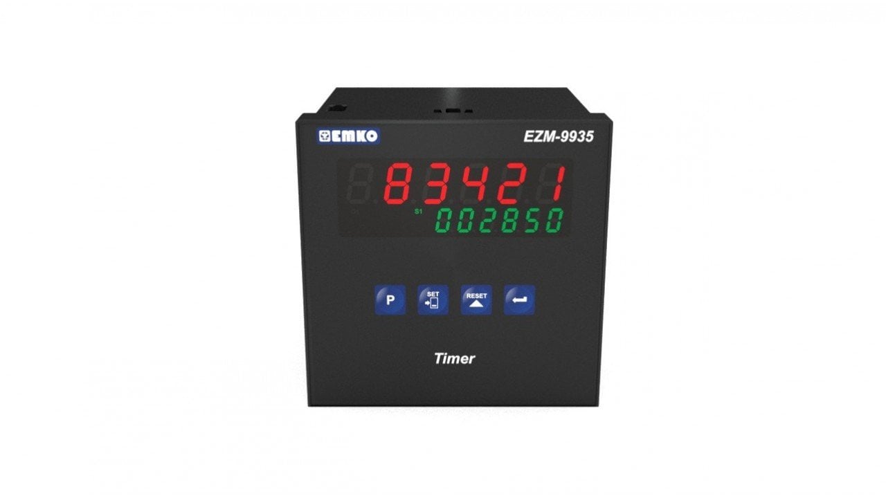 EZM-9935.3.00.0.1/00.00/0.0.0.0 Tek Setli Programlanabilir Zaman Rölesi, 1 Röle Çıkışlı, 24 Vac Beslemeli