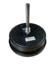 Ø160mm 0/+120°C Derece, Arkadan Çıkışlı G1/2'' Bi-Metal Sıcaklık Ölçer, Termometre, Paslanmaz Termovilli Mekanik Isı Gösterge Saati, EN 13190, CL2,0 PAKKENS, Dalma Boyu :