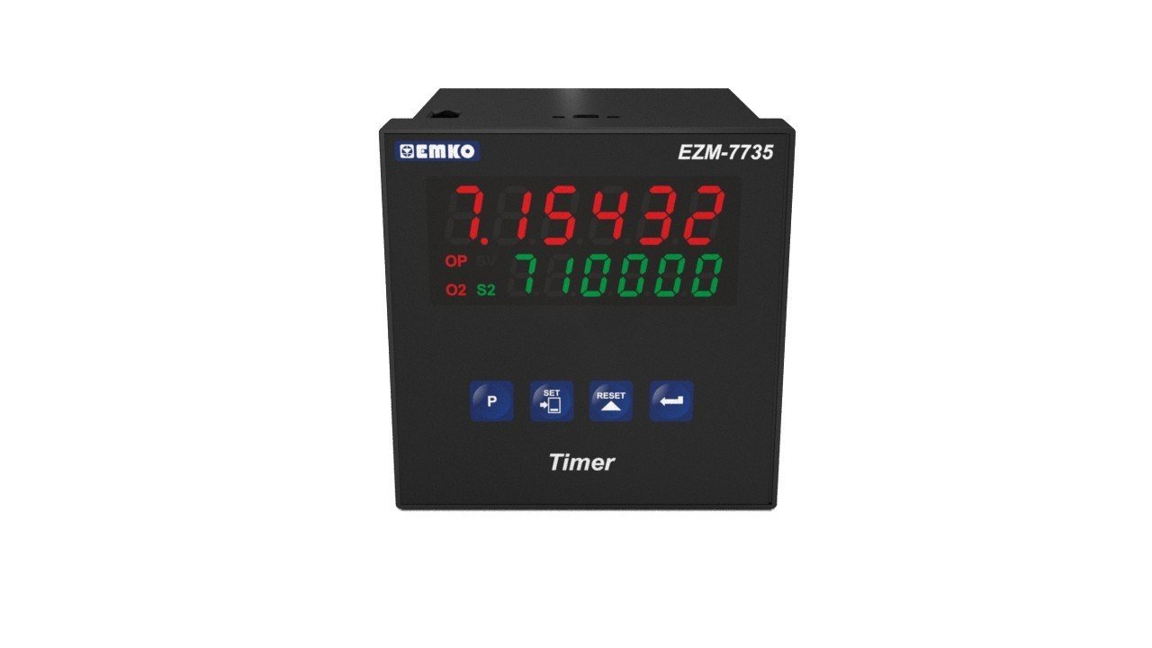 EZM-7735.4.00.0.1/00.00/0.0.0.0 Tek Setli Programlanabilir Zaman Rölesi, 1 Röle Çıkışlı, 115 Vac Beslemeli