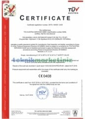 1/2'' 10 BAR Sabit Basınçlı Mühürlü CE Belgeli Emniyet Ventili YKS-147