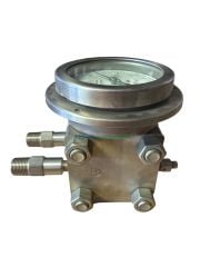 Kontaksız 0-1000 Milibar (0/1 Bar) AISI316 Paslanmaz Diferansiyel Fark Basınç Ölçer Manometre(STATİK BASINÇ MAKS. 200 BAR) Fantinelli