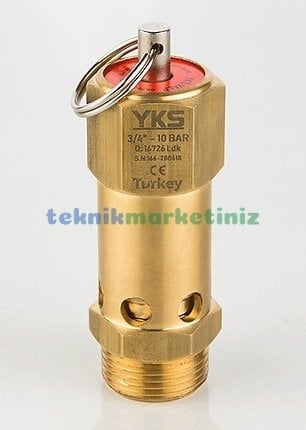 3/4'' 3 BAR Sabit Basınçlı Mühürlü CE Belgeli Emniyet Ventili YKS-159