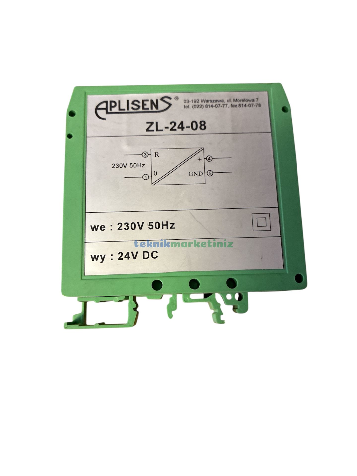 APLİSENS ZL-24-08 230 V - 24 VDC Güç Kaynağı Power Supply