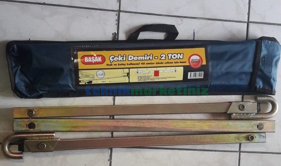 2 Araç. Otomobil Arası Çekme Demiri, Galvanizli Tow Bar 2 Ton