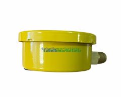 Ø100mm 0/60 Milibar Alttan Bağlantılı Kurutip Kapsül Diyaframlı Basınç Ölçer, Milibar Manometre G1/2'' CL1,6 PAKKENS