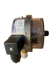 Ø100mm 0/25 Bar Alttan Bağlantılı TEK Elektrik Kontaklı Hassas Manometre, Basınç Ölçer IP65 Kurutip G1/2'' CL1,0 PAKKENS