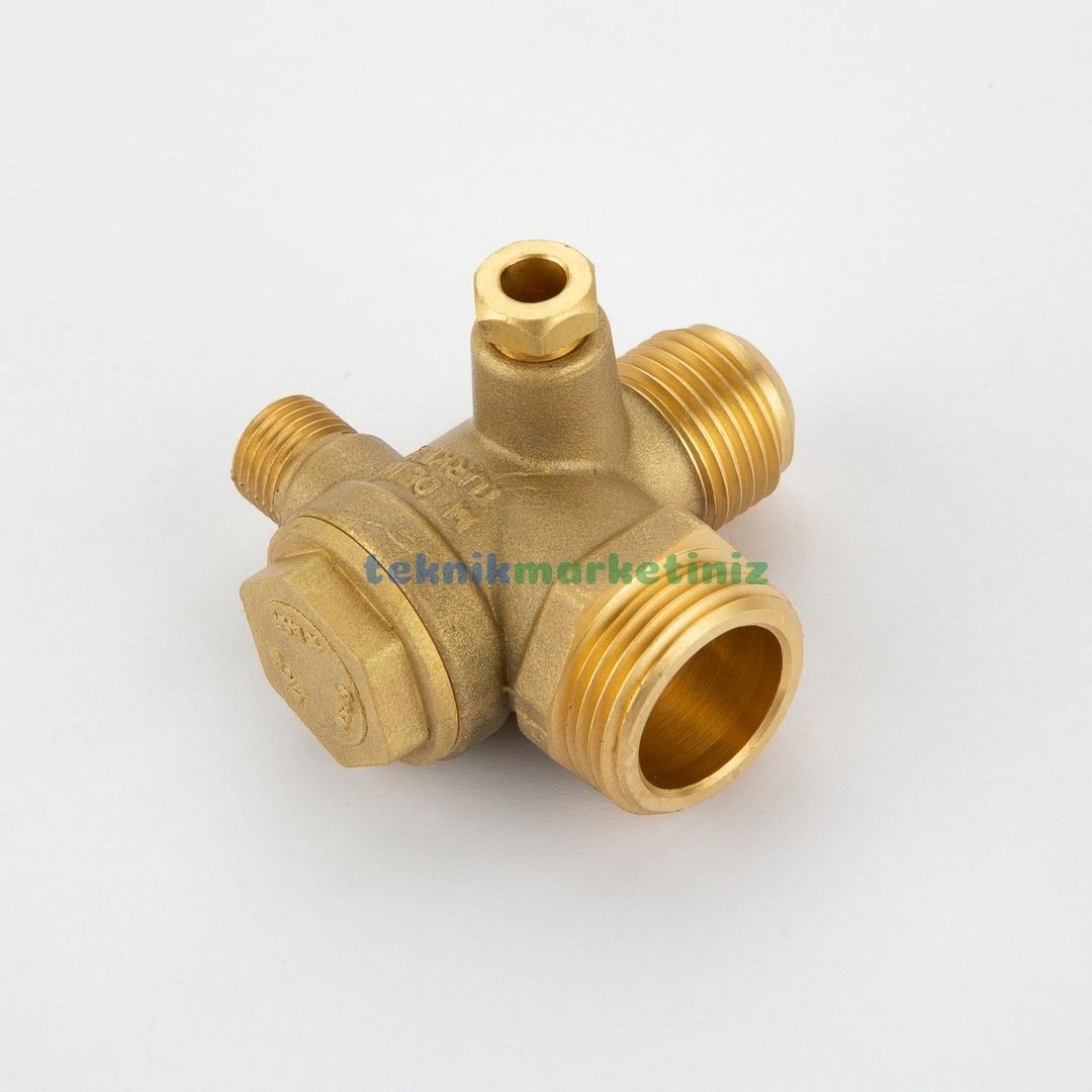 MAY-20 Kompresör Çekvalfi,  1/2'', 3/4'', 1/4'', 1/8”–Q6 mm Dişli Kompresör Çekvalfi YKS MAY20